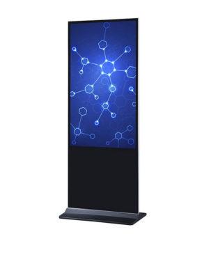 Ecran publicitaire LCD 55'' sur support noir