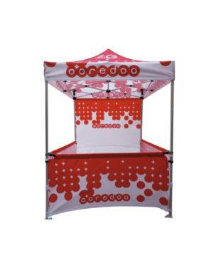 Tente parapluie 2X2 personnalisée avec contour